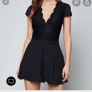 NWOT BEBE LACE ROMPER